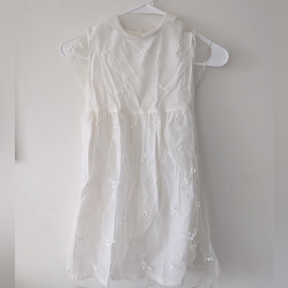 Elegant White Kids Dress